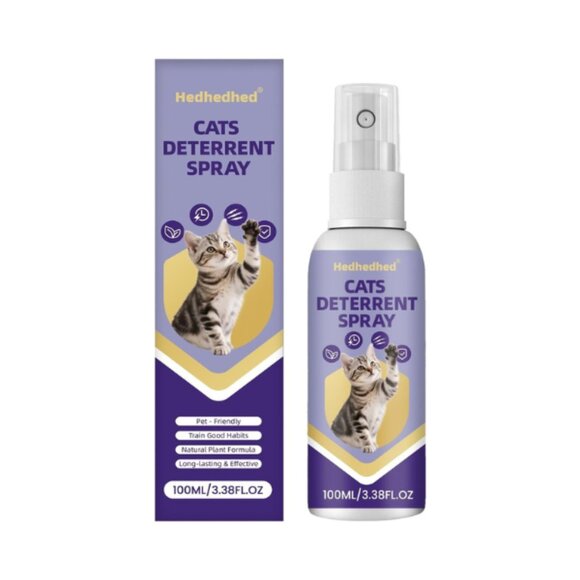 Cat Deterrent Spray - Effective Indoor & Outdoor Training Aid Furniture Protecti - Picture 1 of 3